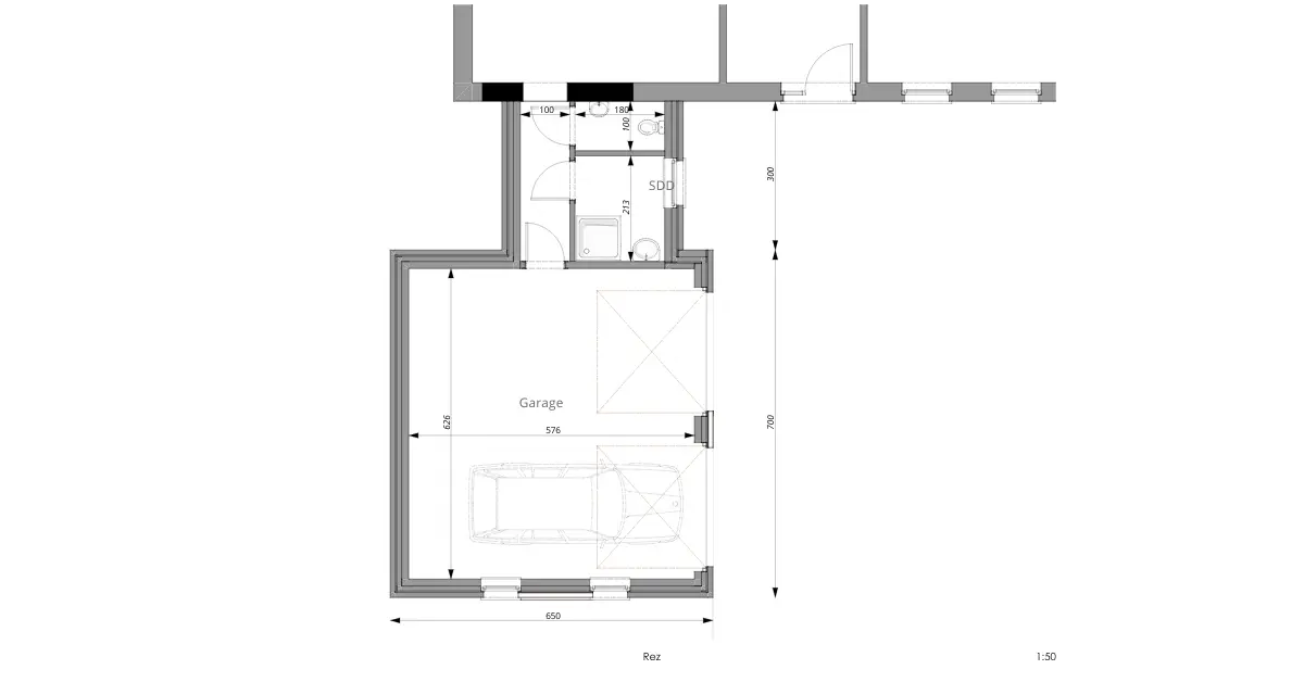 plan extension maison compère