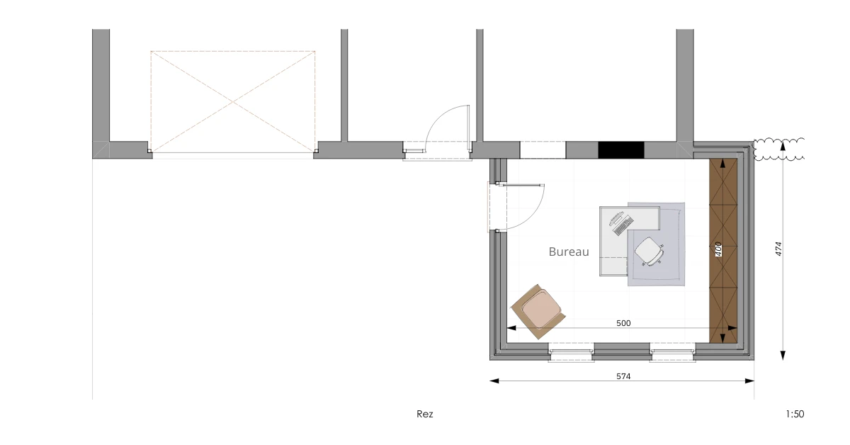 plan extension maison compère